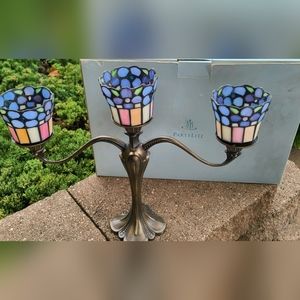 PartyLite Stained Glass Candle Holder